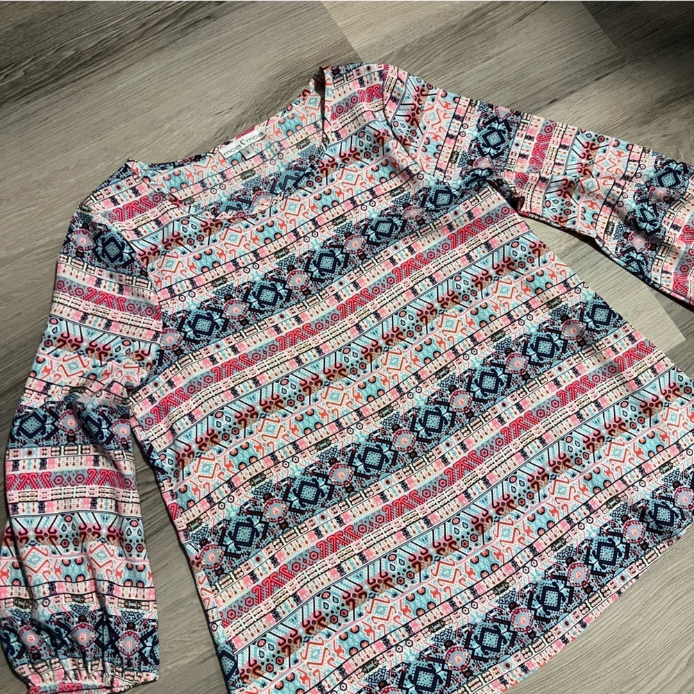 Moa Moa Multicolor Patterned Women’s Top